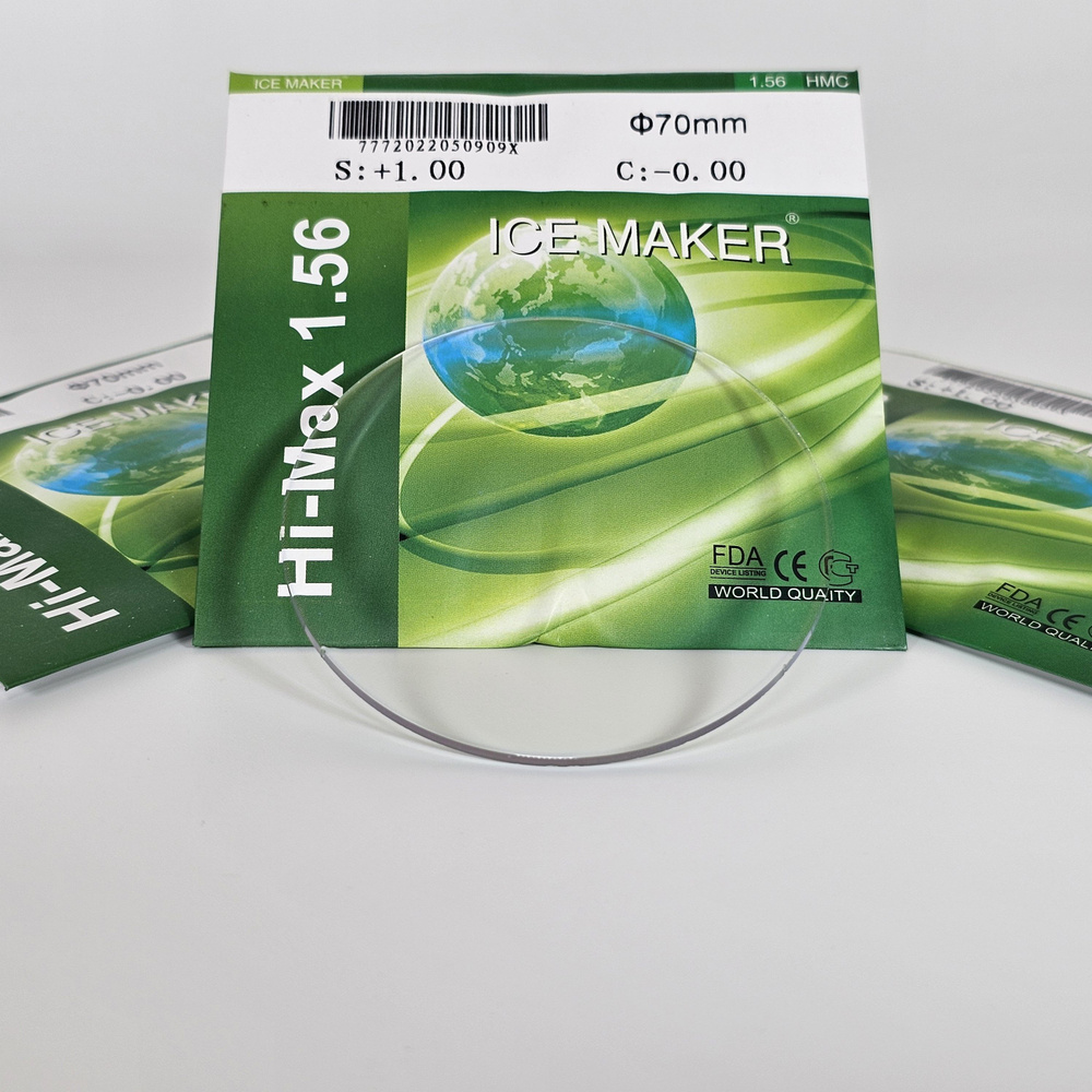Линза для очков полимерная Ice Maker Hi-Max HMC 1.56 1 шт ...
