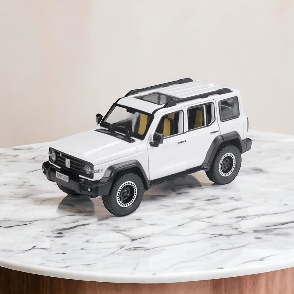 HAVAL TANK 300 коллекционная металлическая инерционная машинка, модель 1:24  21см Хавал Танк-300 с открывающимися дверьми, капотом,багажником и  звуковыми и световыми эффектами,цвет белый - купить с доставкой по выгодным  ценам в интернет-магазине OZON (