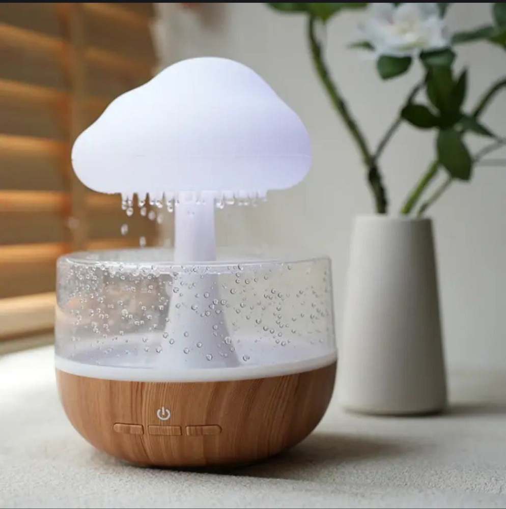 Aroma Diffuser Увлажнитель воздуха J026E, белый, коричневый #1