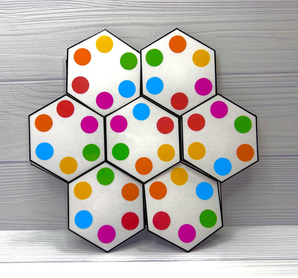 Развивающая игра на липучках Головоломка-шестигранник для детей ручной ...