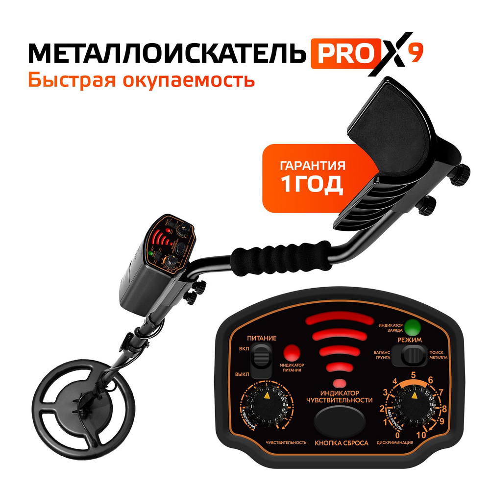 Металлоискатель Homime PRO X9, металлодетектор грунтовый AR944