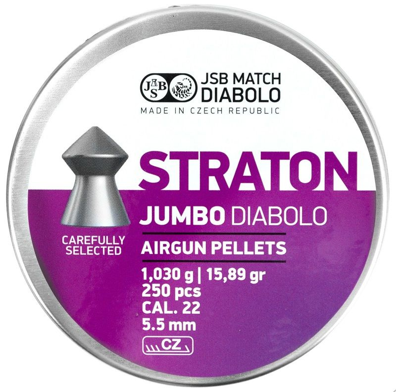 Пули JSB Straton Jumbo Diabolo 5,5 мм, 1,03 грамм, 250 штук #1