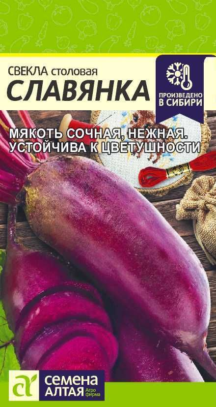 Свекла столовая "Славянка" семена Алтая для открытого грунта и теплиц, 2 гр  #1