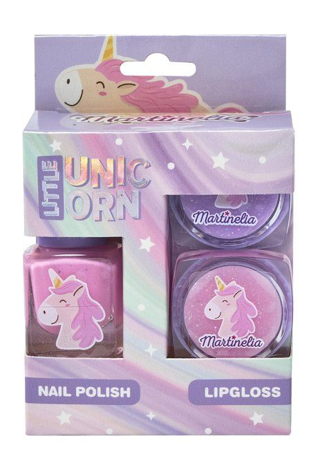 Набор детской косметики с лаком и бальзамами Little unicorn mini set trio  #1