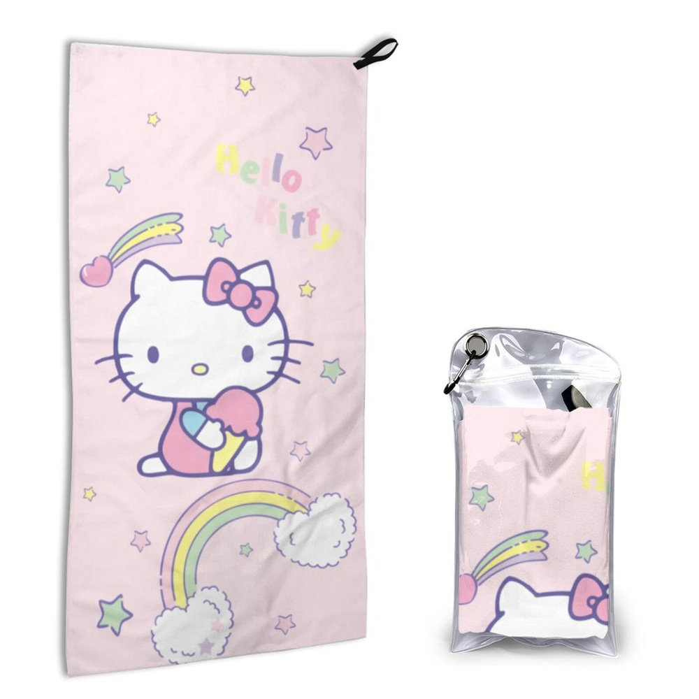 SANRIO Полотенце для лица, рук, Микрофайбер, 40x80 см, бордовый, 1 шт.  #1