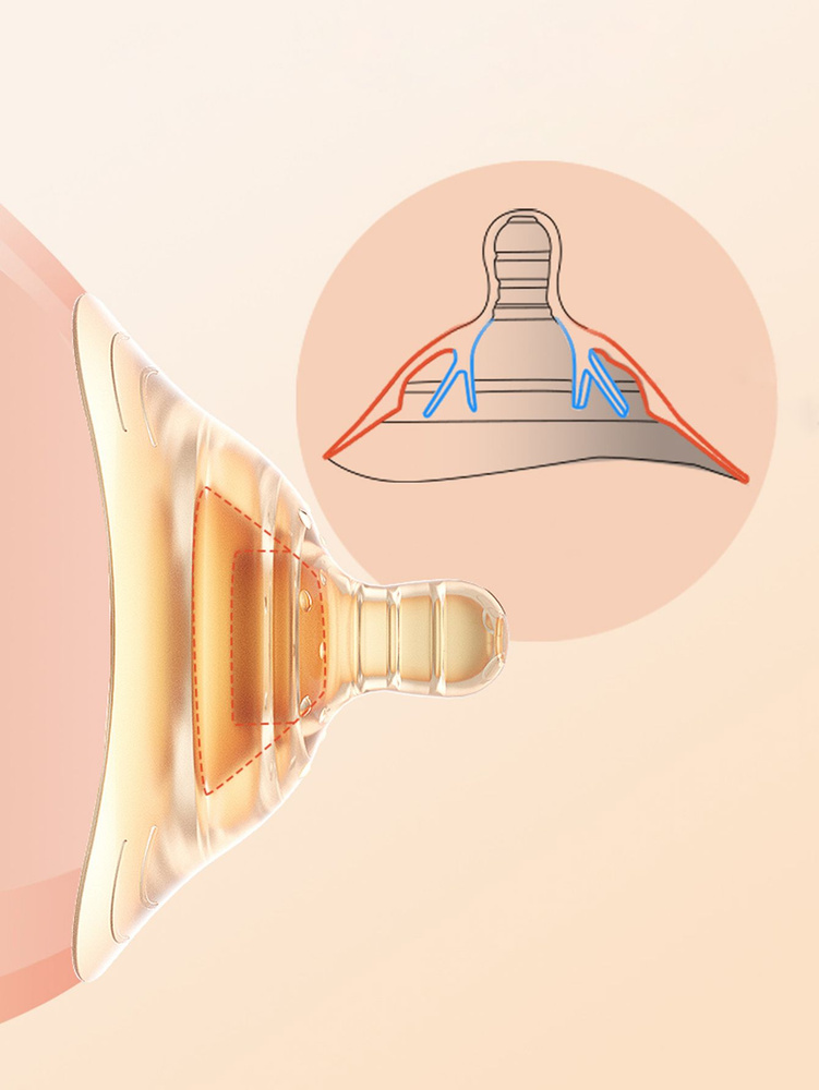 Защитные накладки на соски для кормления грудью, 1 шт в упаковке  #1