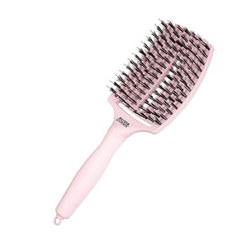 Щетка для волос OLIVIA GARDEN FINGERBRUSH CARE IONIC Boar&Nylon Pastel Pink L #1