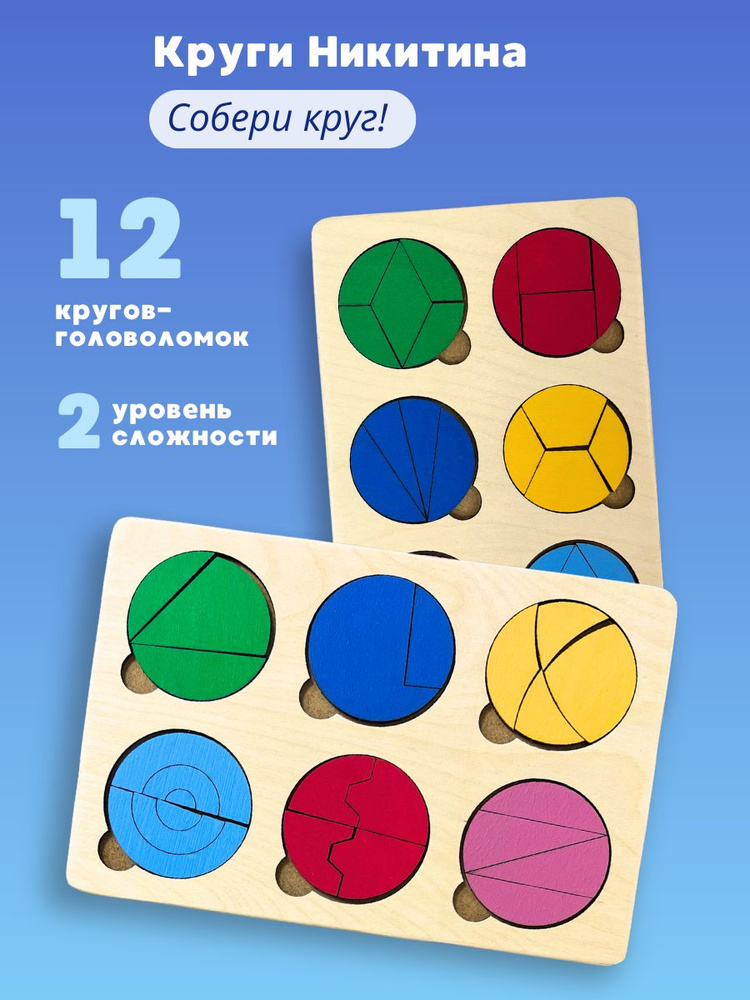 Квадраты Никитина. Сортер. Развивающая игра для детей - купить с ...