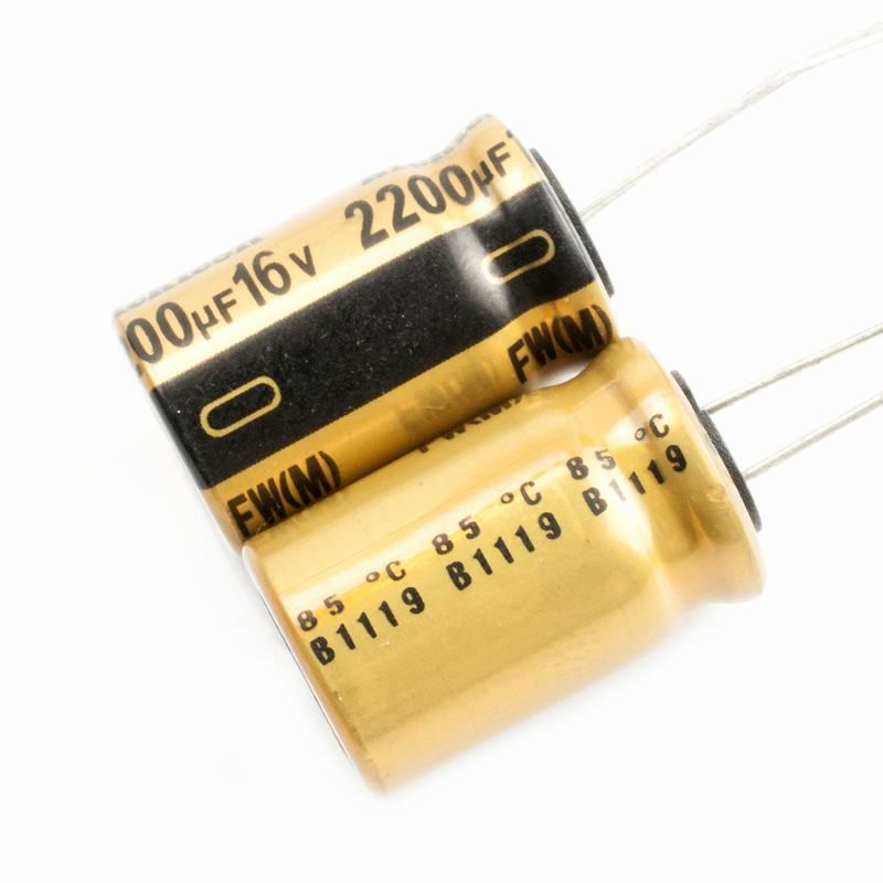 2шт 16В 2200мкФ Электролитический конденсатор серии NICHICON FW аудио ...