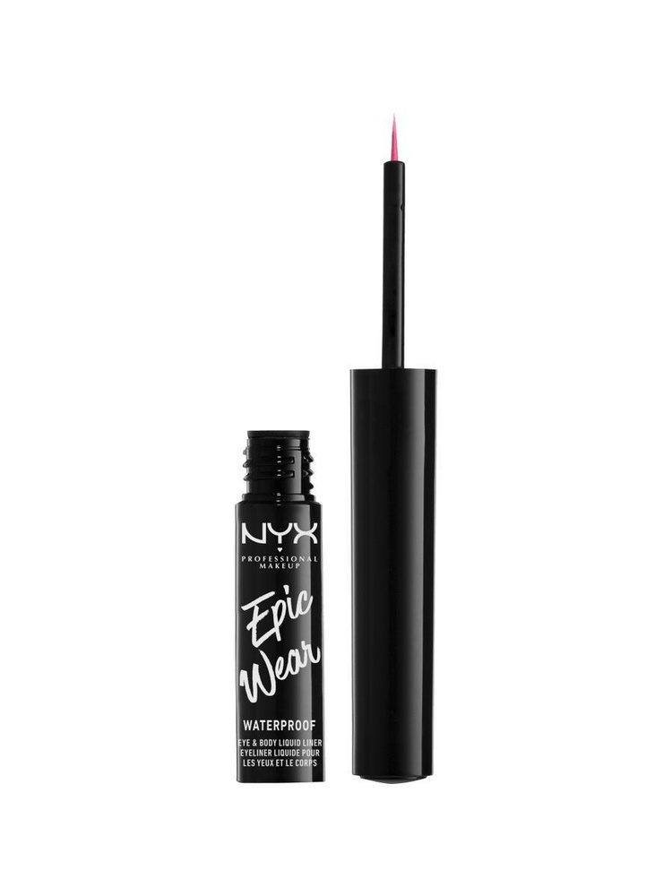 Подводка для глаз NYX PROFESSIONAL MAKEUP Liquid Eyeliner Epic Wear Metallic Waterproof 08 Fuchsia  #1