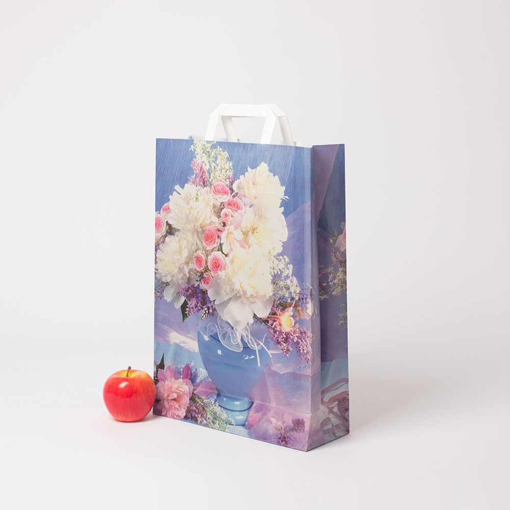 Сумка 30x42x10, Букет цветов, глянец, 1шт #1