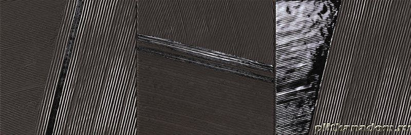 Fap Ceramiche Mat & More f0XW Metal Brown Inserto Mix 3 Панно 25х75 (компл. 3шт) см #1