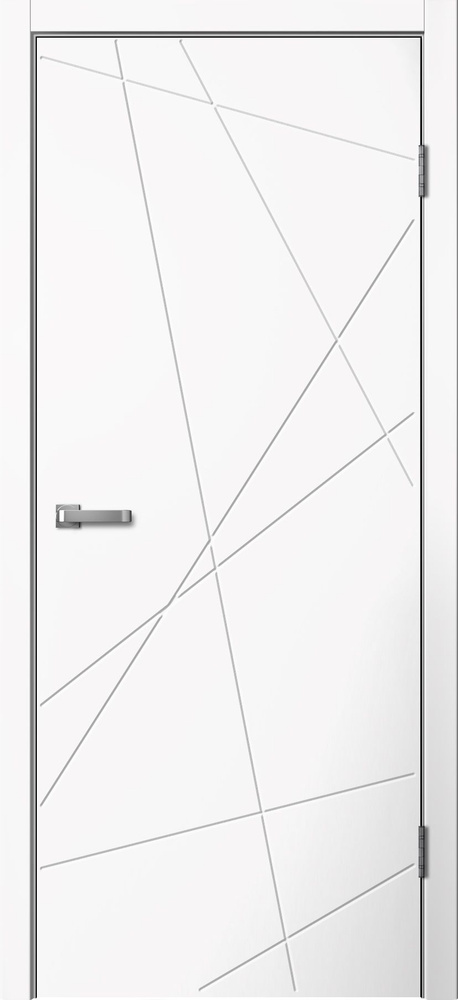 Дверь межкомнатная FLYDOORS комплект LINE 01 ПГ, цвет Белый, 800*2000  #1