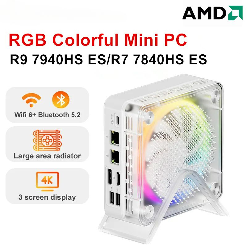 GenMachine MINI PC Мини-ПК (AMD Ryzen 9 PRO 7940HS, RAM 64 ГБ, SSD