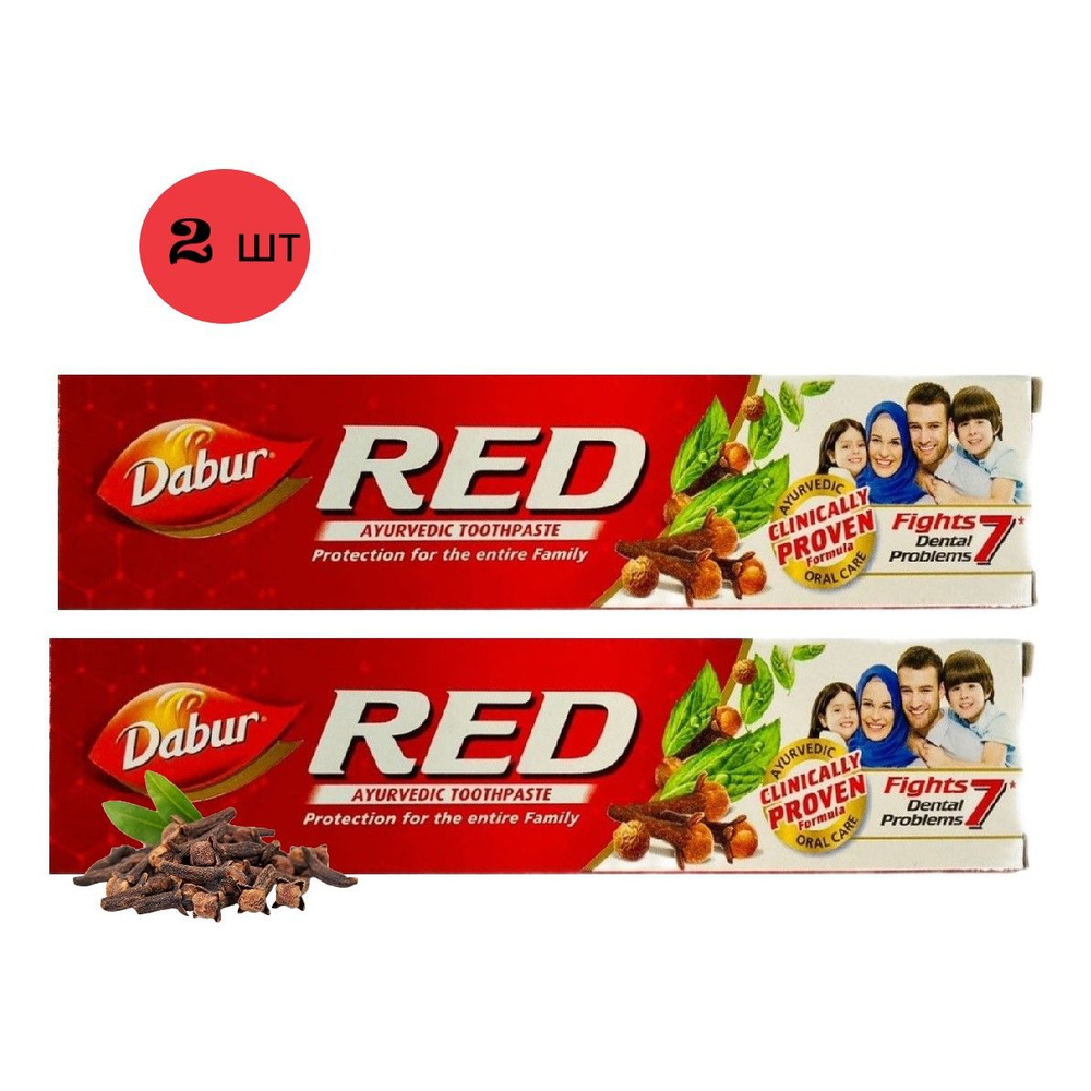 Зубная паста Ред Дабур Red Dabur HALAL 100 г - 2 шт #1