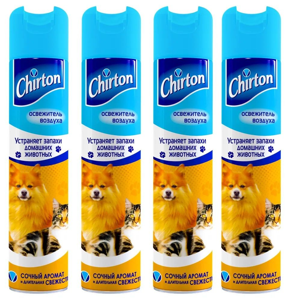 Освежитель воздуха Chirton, От запахов животных, 300 мл, 4шт - купить с ...