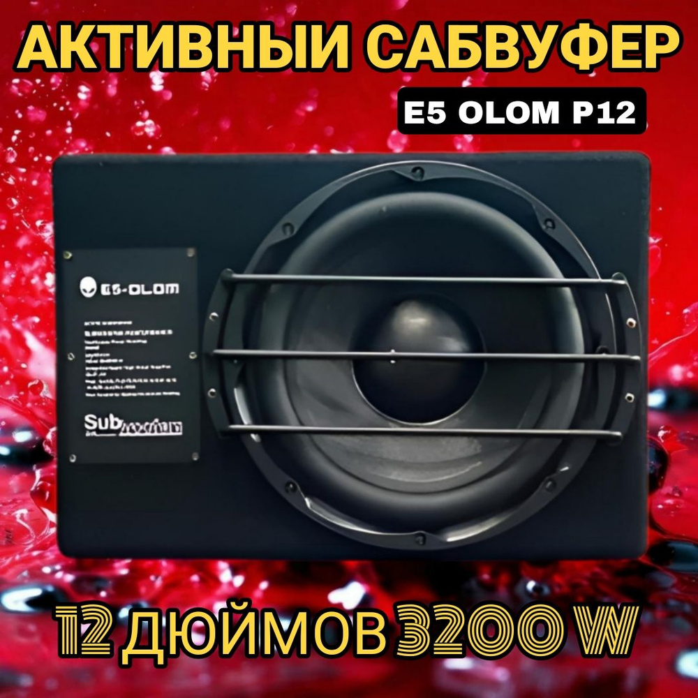 Активный сабвуфер E5 OLOM P12 12 дюймов 3200 W