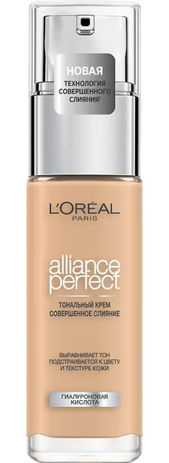 L'Oreal Paris Тональный крем Alliance Perfect, 3.D/3.W Золотисто-бежевый, Лореаль, 30 мл  #1