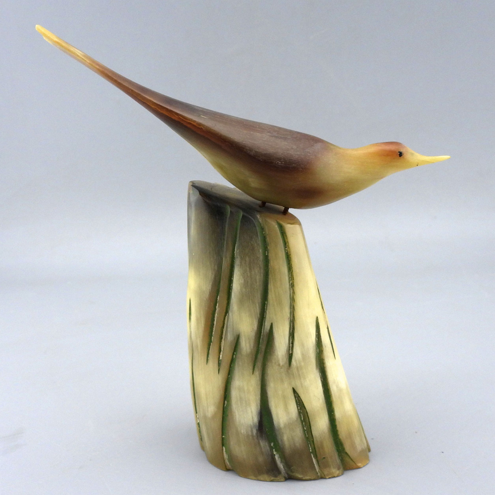 Статуэтка ПТИЧКА НА ПНЕ рог СССР 1960-е гг - купить по выгодной цене в ...