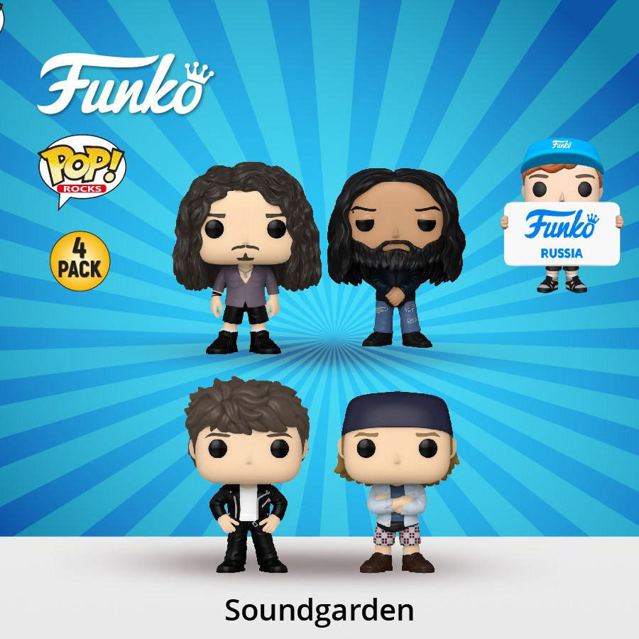 Фигурка Funko POP! Rocks Soundgarden Chris Cornell Kim Thayil Ben ...