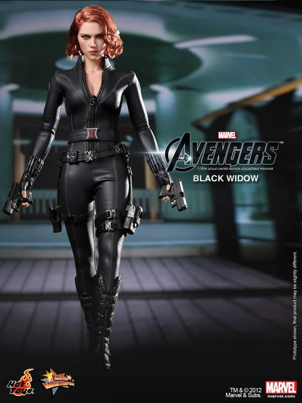 MARVEL BLACK WIDOW フィギュア　ホットトイズ Фигурка Hot Toys The Avengers - Black Widow 1/6 Limited Edition
