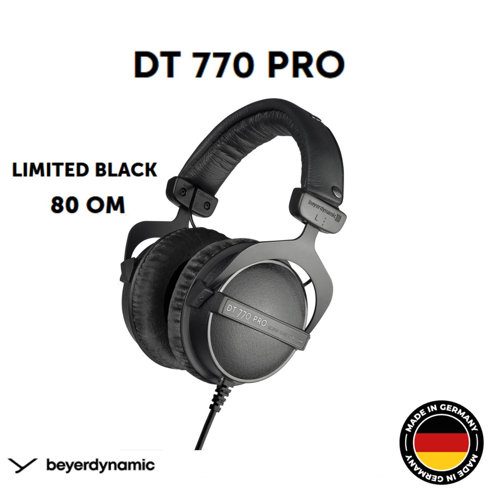 DT 770 PRO 80 Ом Limited Black студийные наушники закрытого типа Beyerdynamic  #1