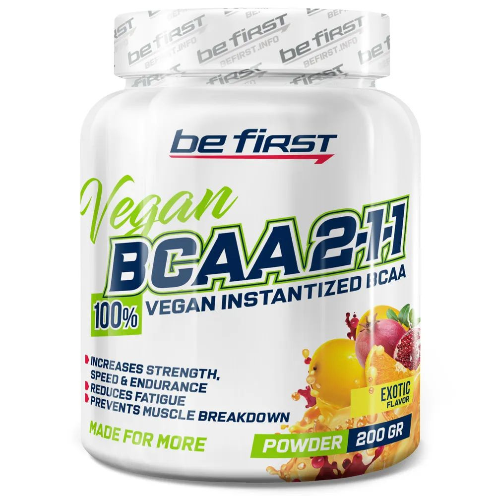 BCAA 2:1:1 VEGAN instantized powder 200 гр Экзотический вкус #1