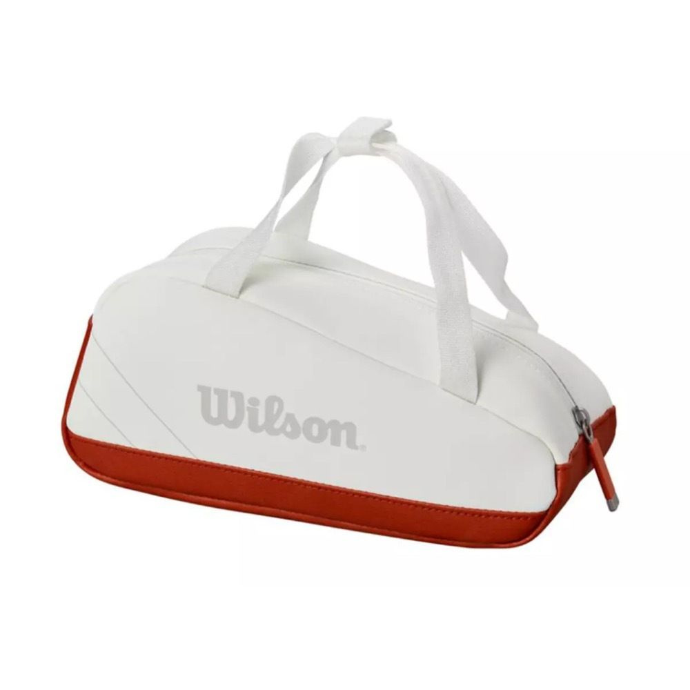 Сувенирная мини-сумка теннисная Wilson Roland Garros 2024 Mini Bag Cream/Clay  #1