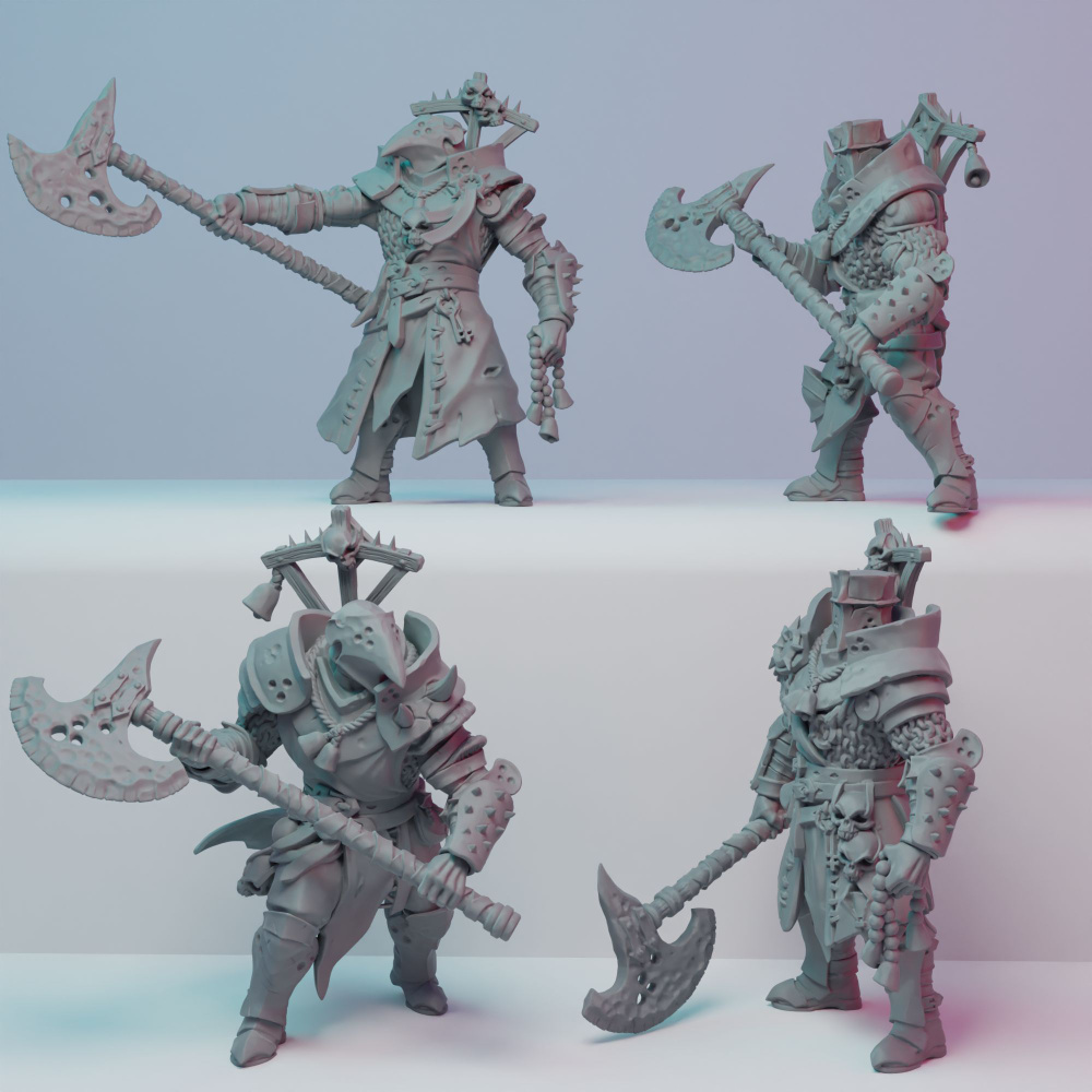 Набор миниатюр "Защитники чумы" (Чумные рыцари) Модульные ДнД DnD ...