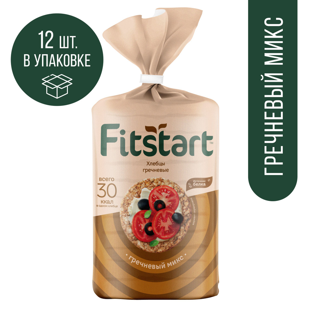 Хлебцы FITSTART гречневые Гречневый микс 90г 12шт #1