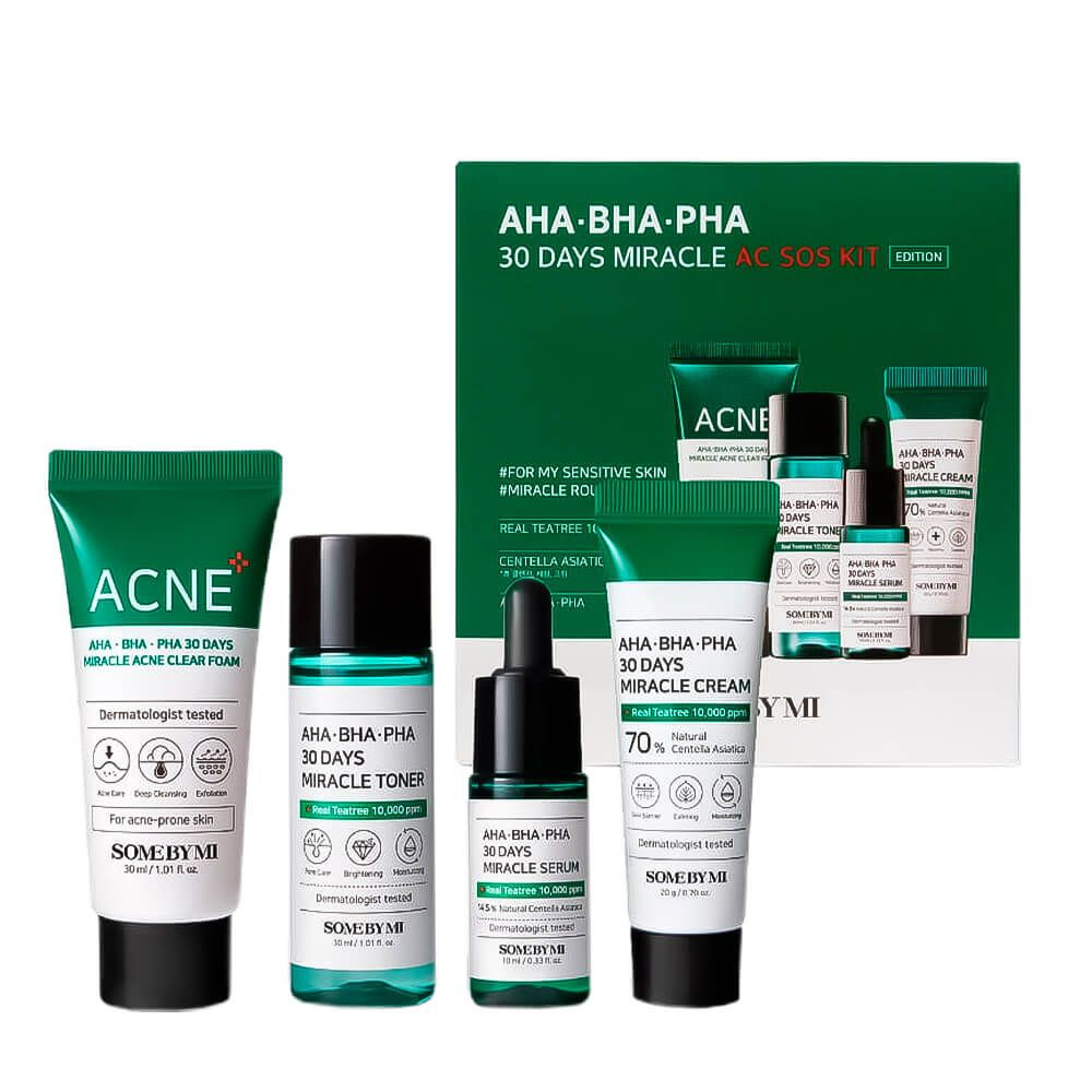 Some By Mi Набор кремов для лица AHA.BHA.PHA 30 Days Miracle AC SOS Kit 4 #1