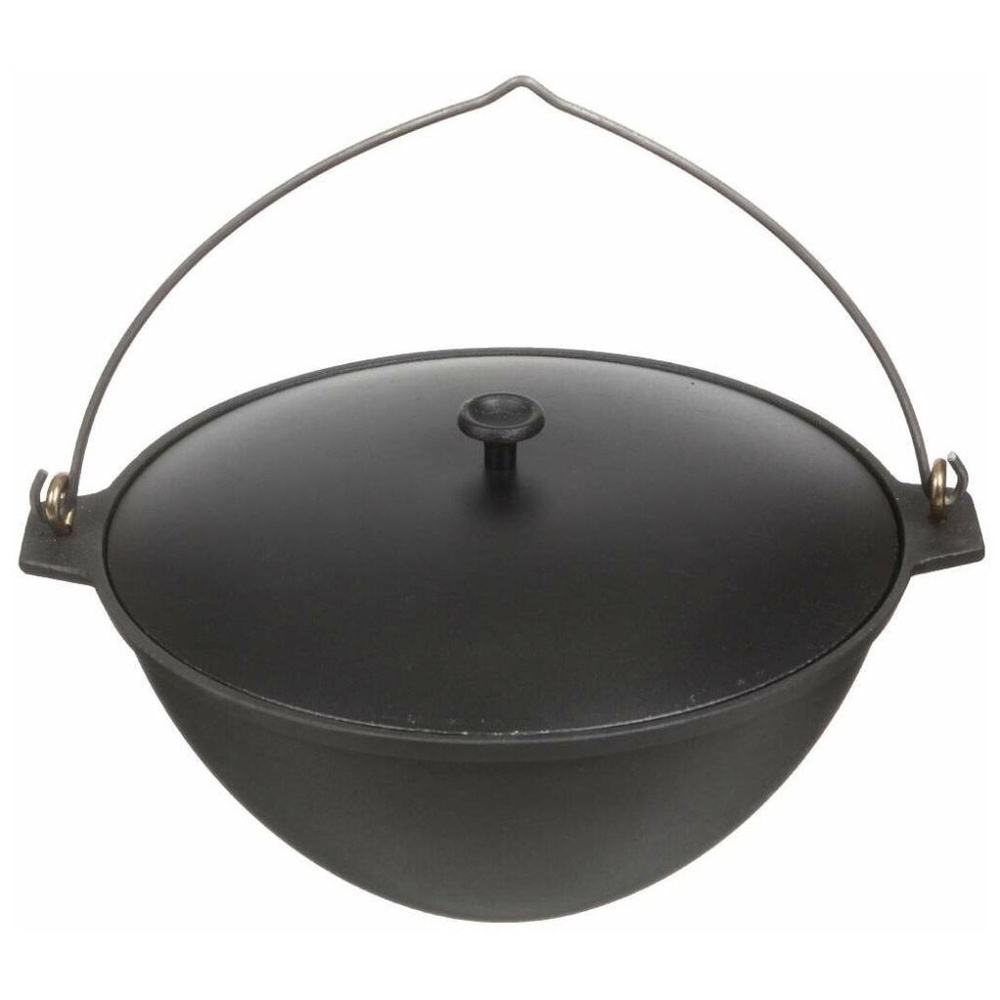 Котел чугун, Камская посуда, 5 л, с крышкой - купить с доставкой по ...