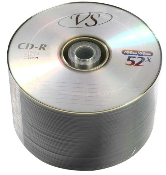 VS Диск для записи CD-R, 700 МБ, 50 шт #1