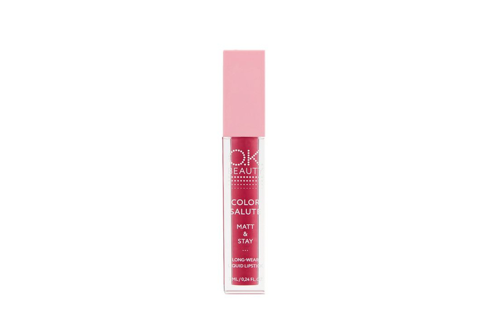 Матовая стойкая жидкая губная помада OK Beauty COLOR SALUTE MATT & STAY ...