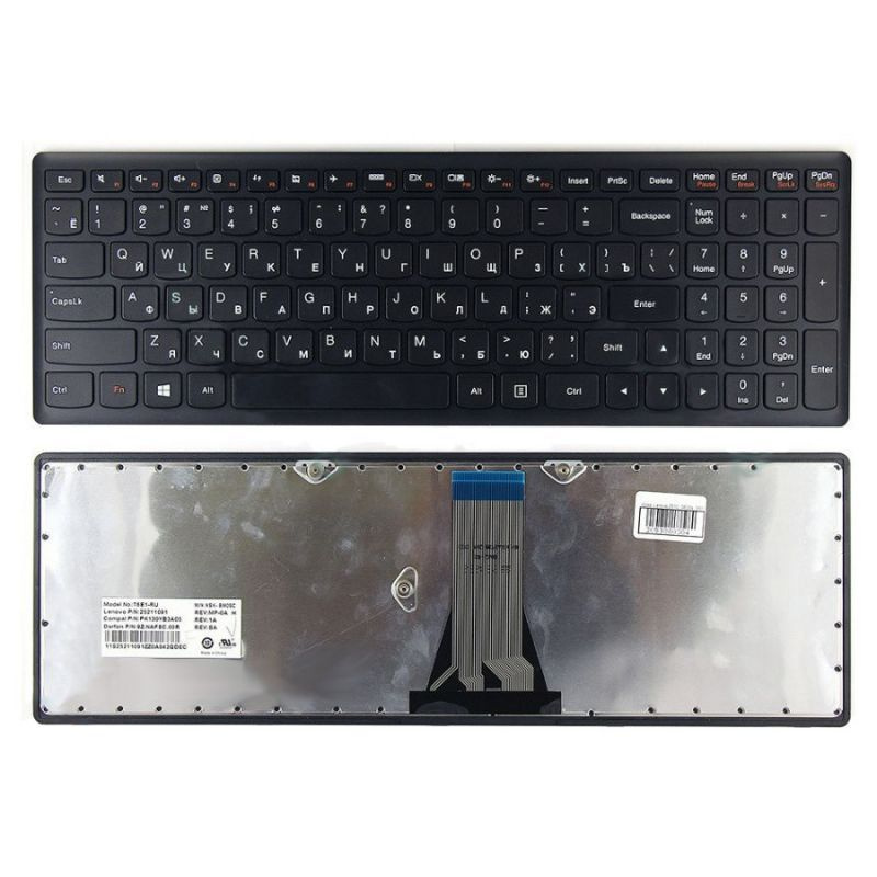 Клавиатура для ноутбука Lenovo S500, G500s, G505s, Flex 15, черная #1