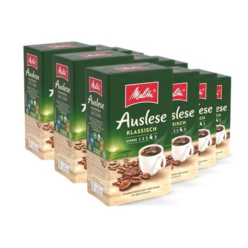 Кофе Melitta Auslese Filter Coffee 12 x 500 г, молотый, порошок для фильтр-кофемашин, сильной обжарки, #1