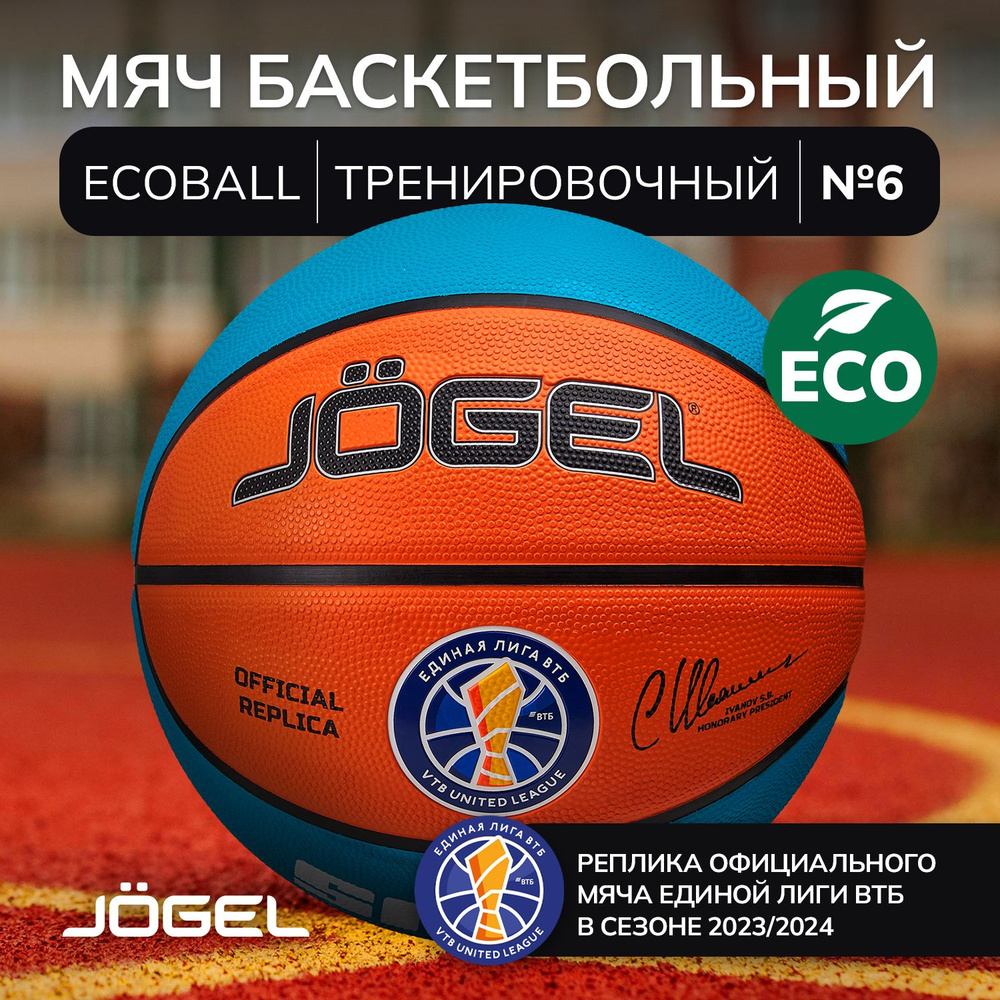 Баскетбольный мяч профессиональный ECOBALL Replica размер 6 #1