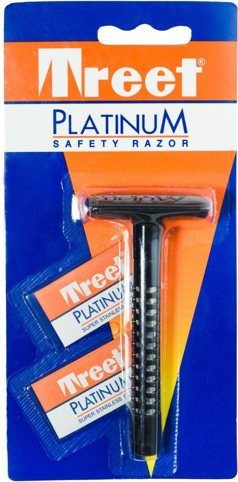 Treet Safety Razor Platinum набор-Т-образная бритва+2 лезвия #1