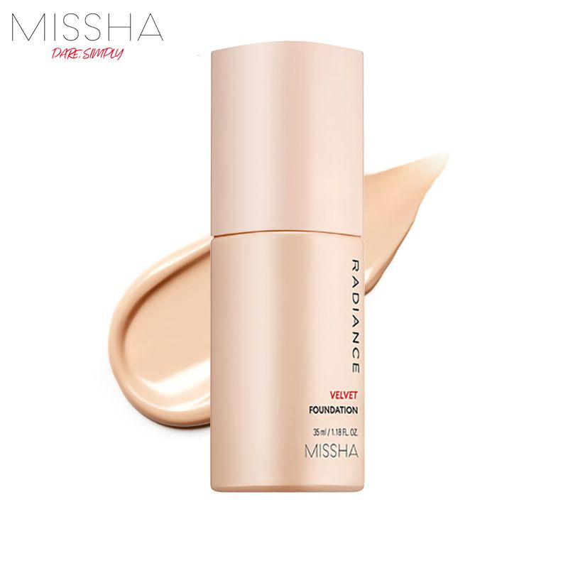 Крем тональный для лица,MISSHA Radiance Velvet Foundation 35мл ( 23 Natural Beige ) База под макияж ,основа #1