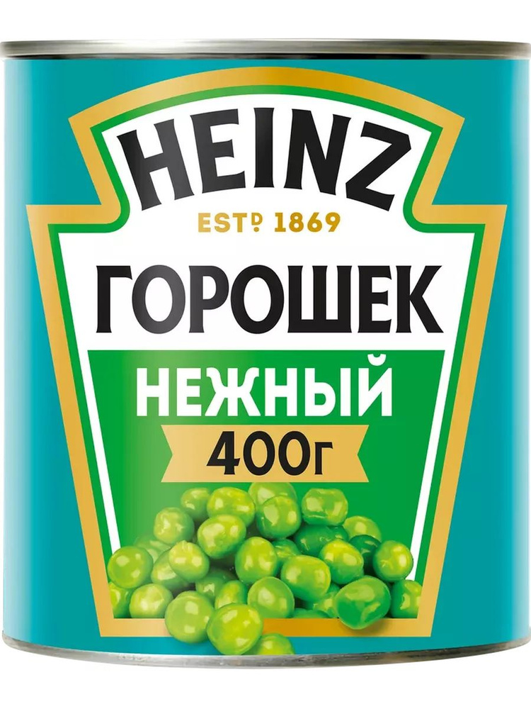 Горошек зеленый HEINZ Нежный, из мозговых сортов, 400г - купить с ...