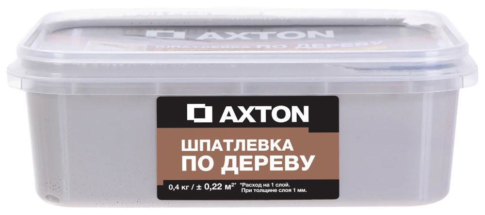 Шпатлёвка Axton для дерева 0.4 кг тач #1