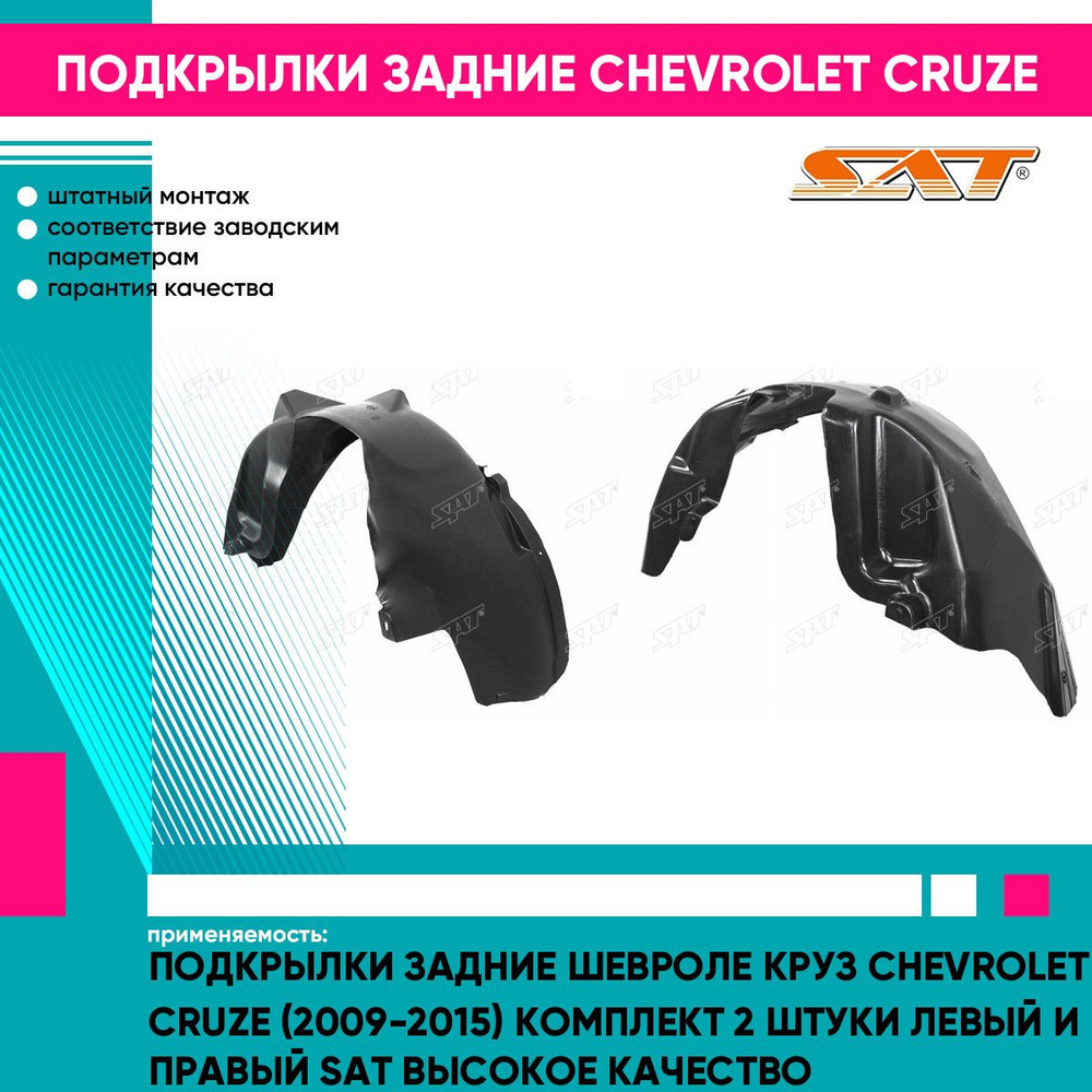 Подкрылок Cruze задний правый Sat
