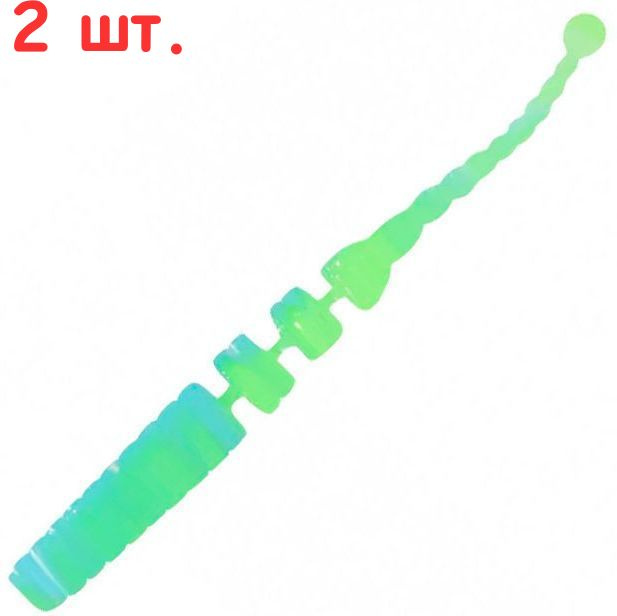 Слаг YAMAN PRO Dasty, р.1,7 inch, цвет #18 - Ice Chartreuse (уп. 10 шт.) (2 шт.) #1