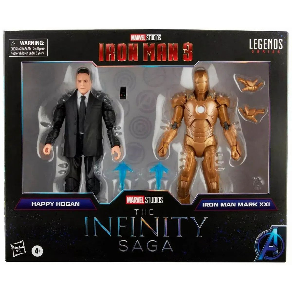 фигурки Hasbro Marvel Legends Series Action Figures Happy Hogan&Iron Man Mark 21 -16cm;Марвел фигурки #1