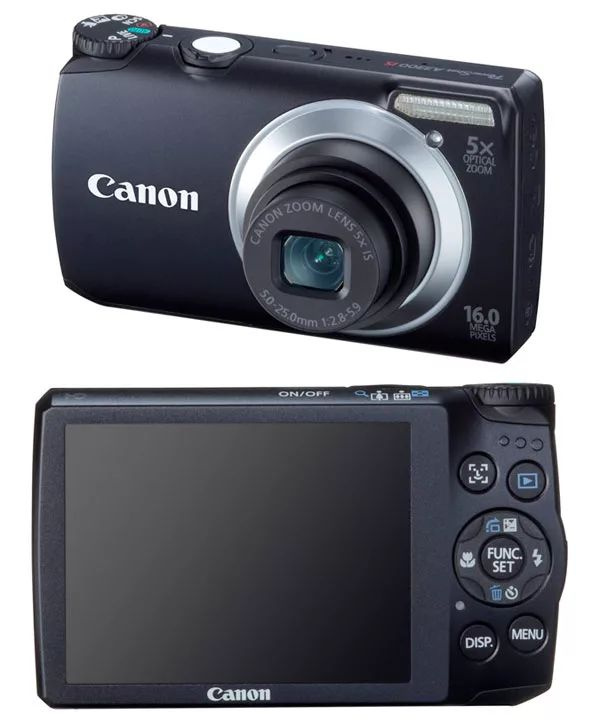 Canon PowerShot A3300 IS, Black Цифровой компактный фотоаппарат