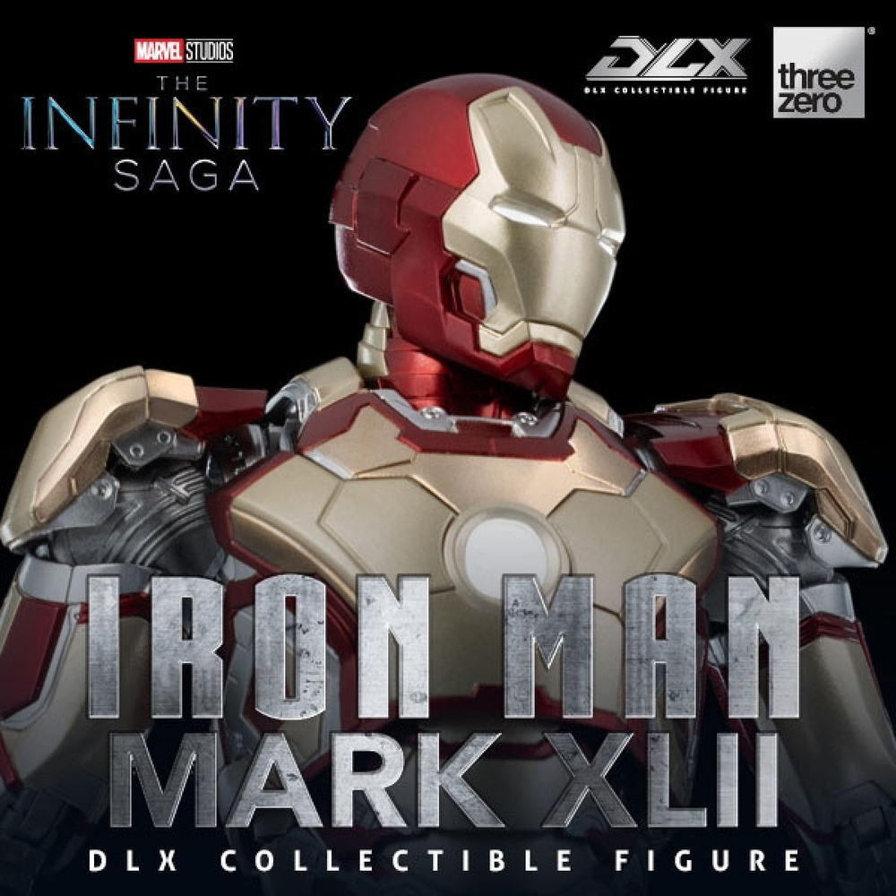 Hasbro фигурки Threezero Marvel Studios Action Figures DLX Iron Man Mark 42-18cm;железный человек фигурки #1