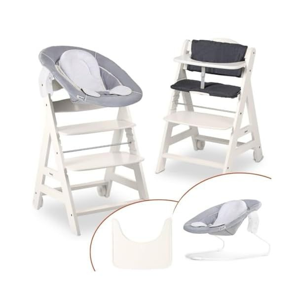 Hauck hauck Beta+ Newborn High Chair Set, детский стульчик для кормления с рождения с шезлонгом 2-в-1 #1