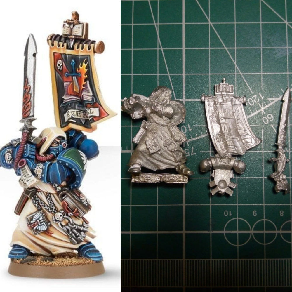 Ezekiel 2007 Dark Angels Librarian Space Marines Warhammer миниатюра металл #1