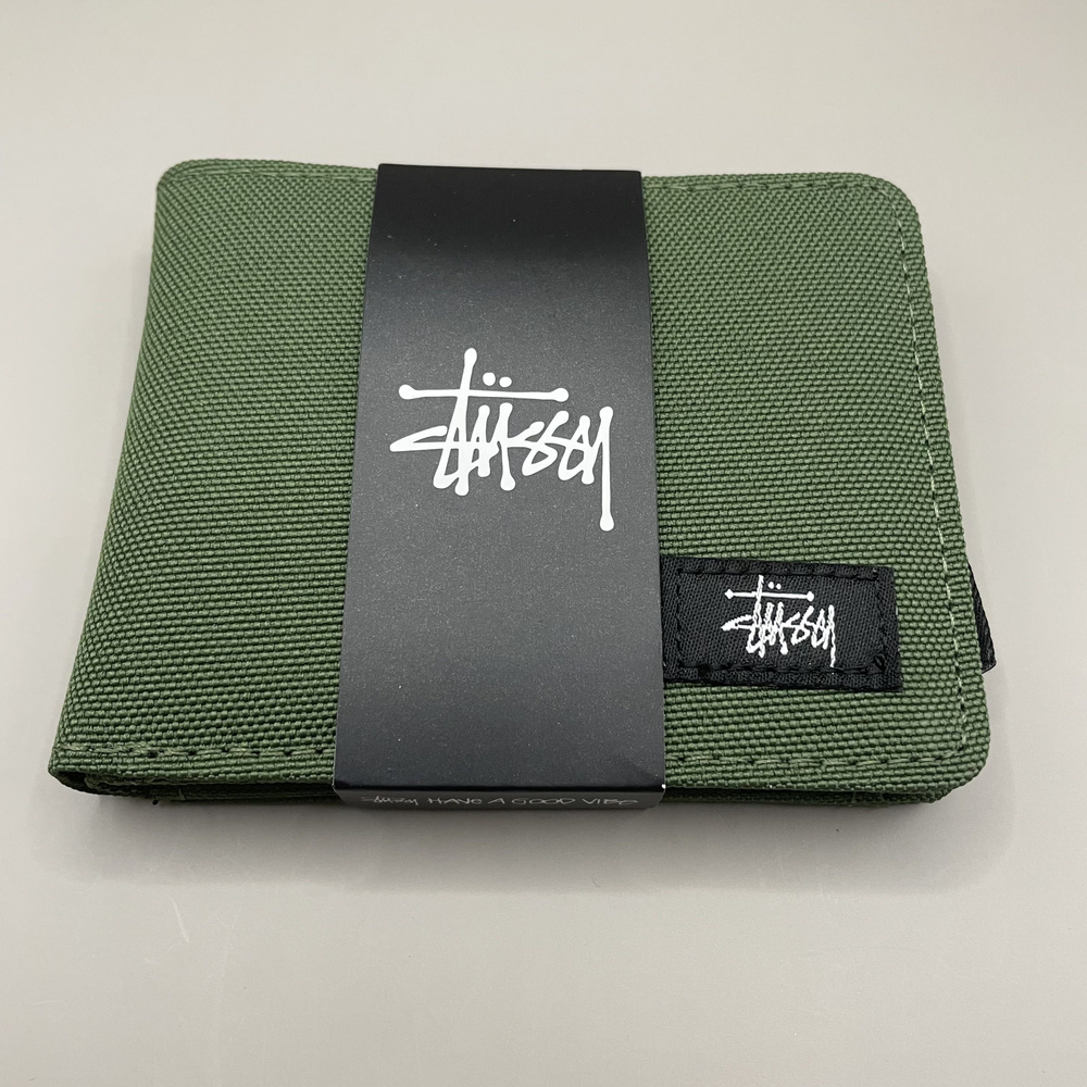 Stussy Бумажник/Кошелек зеленый #1