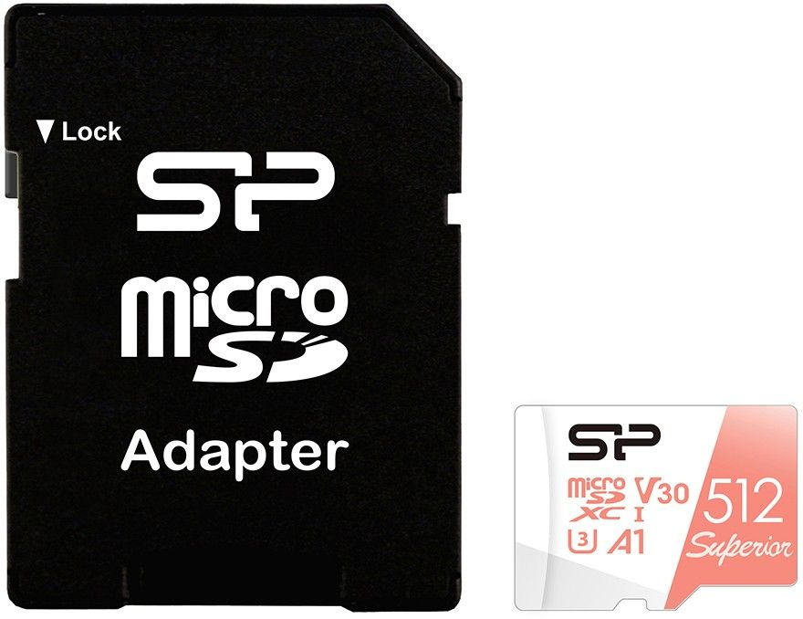 Карта памяти micro SD 512gb, Silicon Power Superior A1 (SP512GBSTXDV3V20SP) #1